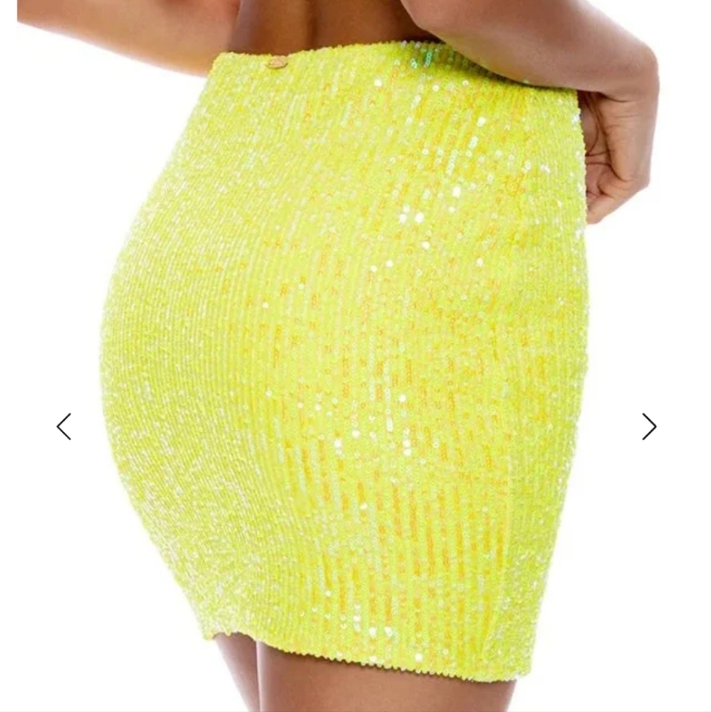 Luli Fama Chasing Stars Sequin Skirt - Picture 5 of 12